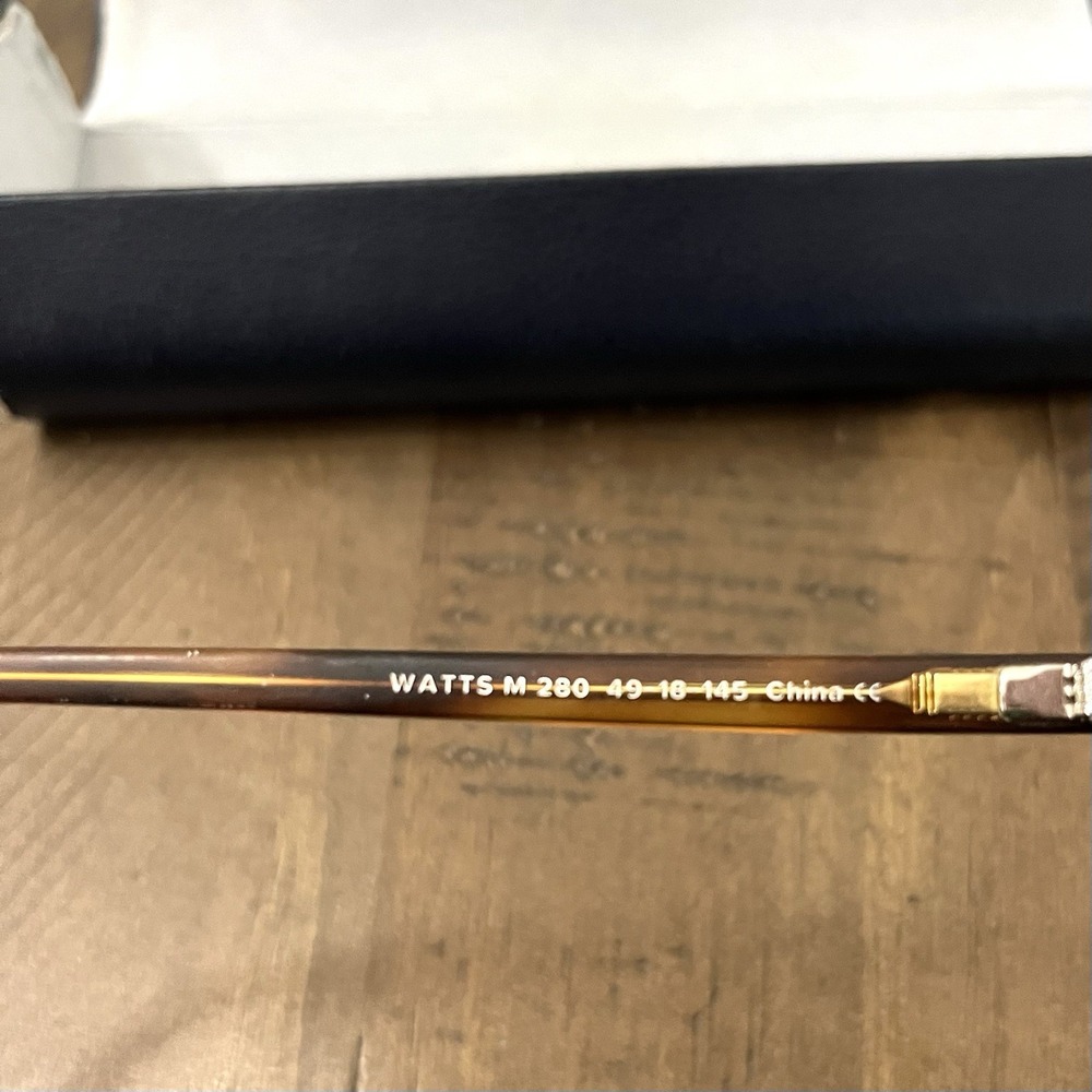 Warby Parker Watts‎ M 280 Sugar Maple Eyeglasses Frame 49-18-145 w/Case - Picture 2 of 4